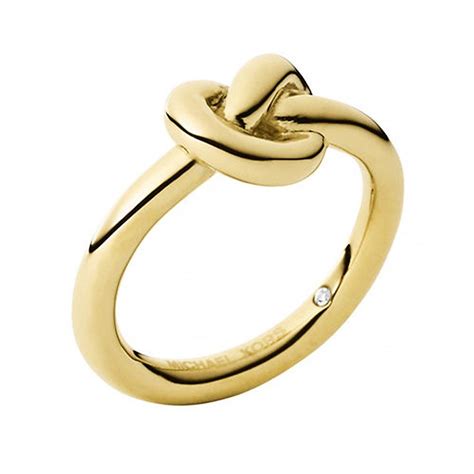 michael kors knot ring gold